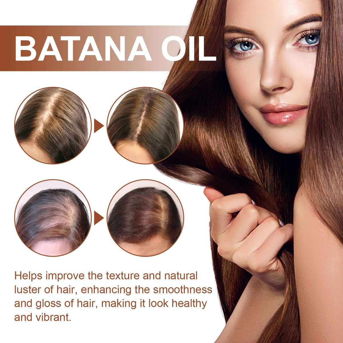 Batana Oil Hair Conditioner 120ml Natural Nourishing Moisturizing & Repairing Frizz Control Sulfate Free For Dry/Damaged Hair