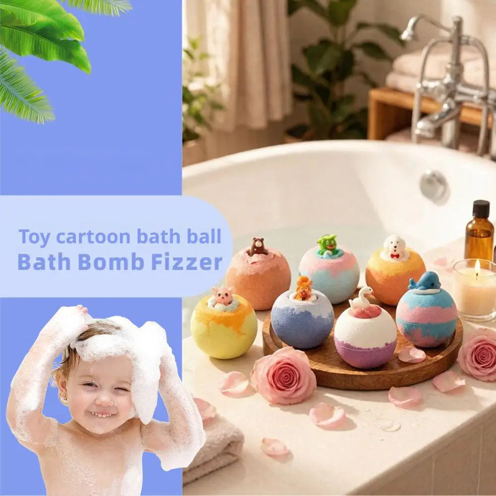 Newly Upgraded 1pcs Surprise Bath Balls Bath Toys Bath Ball Foam Bath Children Bath Ball Mini With Surprise Toy Inside