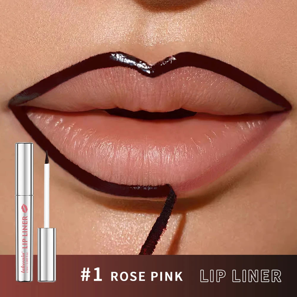 Lip Liner Pencil Peel Off Lip Stain Tattoo Long Wearing Matte Waterproof Smudge Proof Transfer Proof Lip Cosmetic For All Day