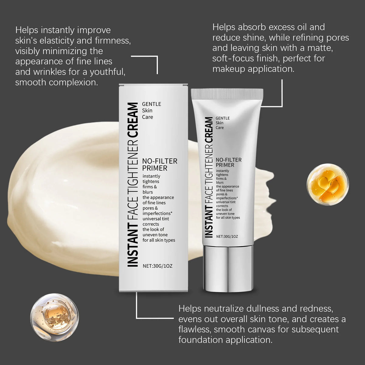 Facial Makeup Primer Firming Skin Reduce Oily Shine Create A Flawless Foundation Enhance Skin Barrier Instant Tighten Face Cream