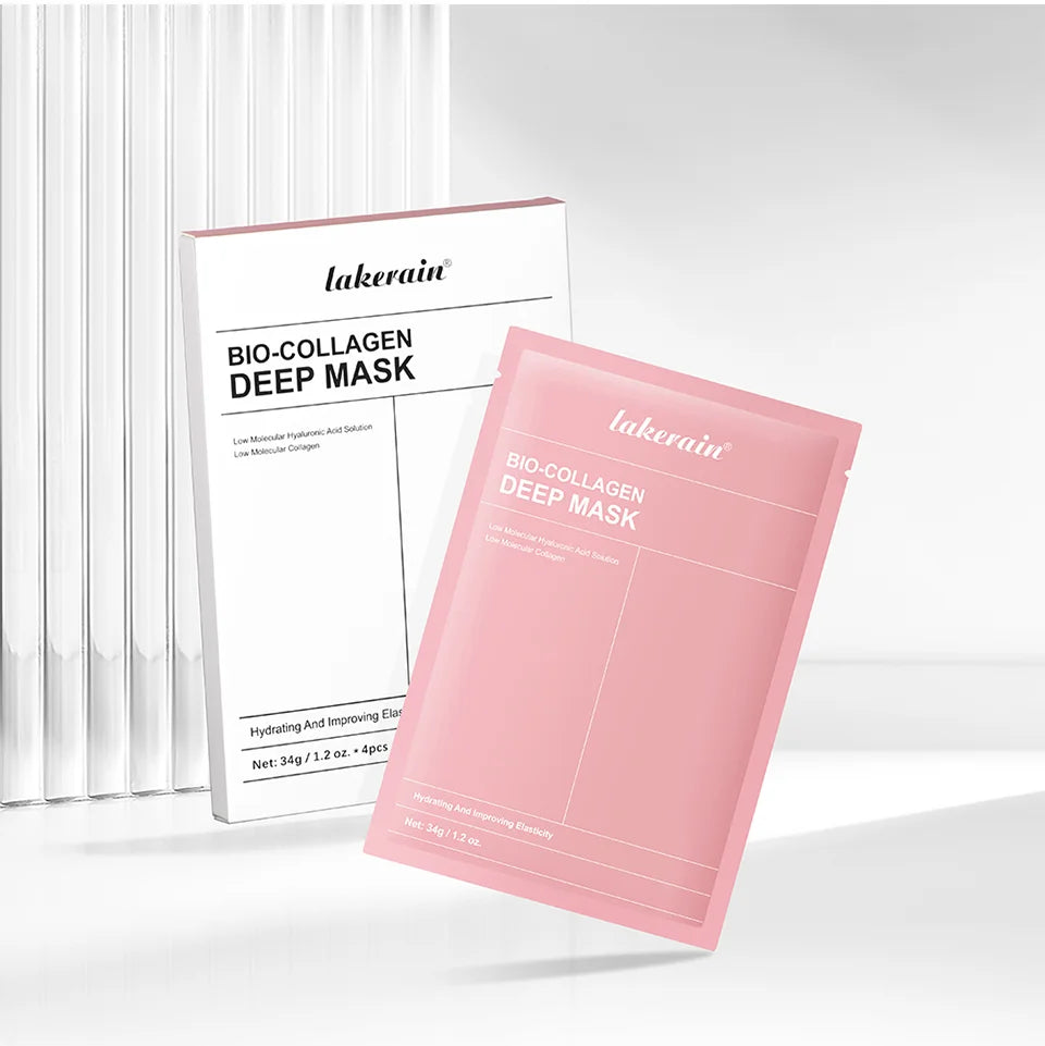 Bio-Collagen Real Deep Mask Supplement Collagen Hydrating Overnight Hydrogel Mask Elasticity Improvement Pore Minimizing Firming