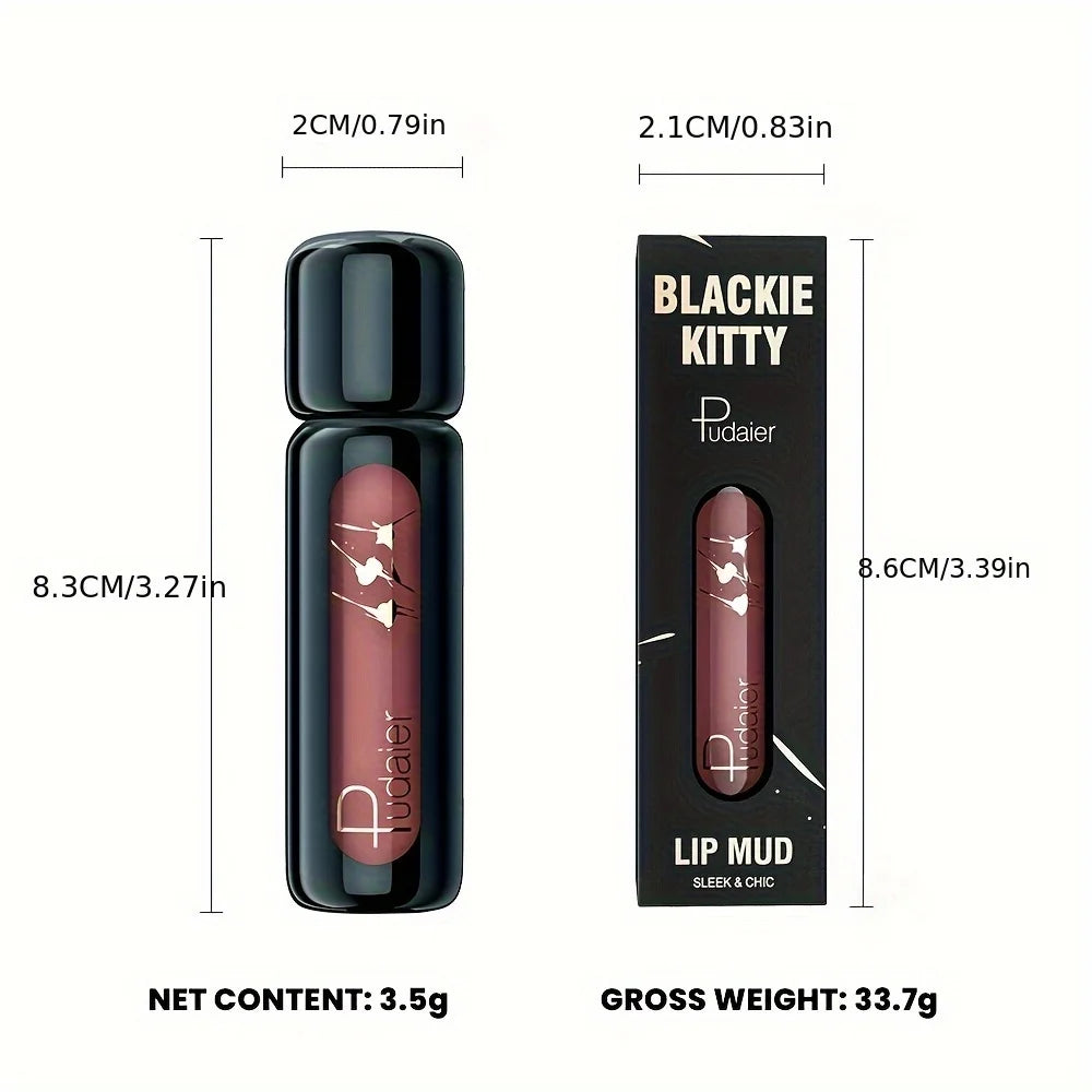 1pc Matte Velvet Lip Gloss, Highly Saturated Liquid Lip Mud, Non-Stick Long Lasting, All Skin Tones Compatible,Mother's Day Gift
