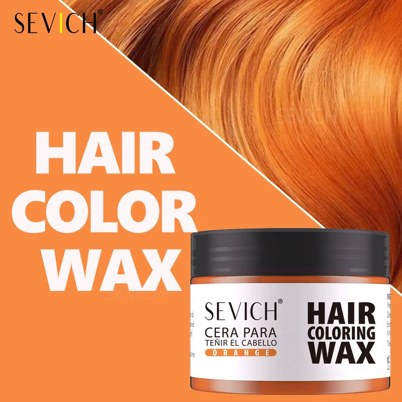 Hairs Dyed Mud Hair Colour Wax Easy To Wash Hair Styling Paste Dye for Eyebrow Beards Coloring Temporary Hair Color Style Cream