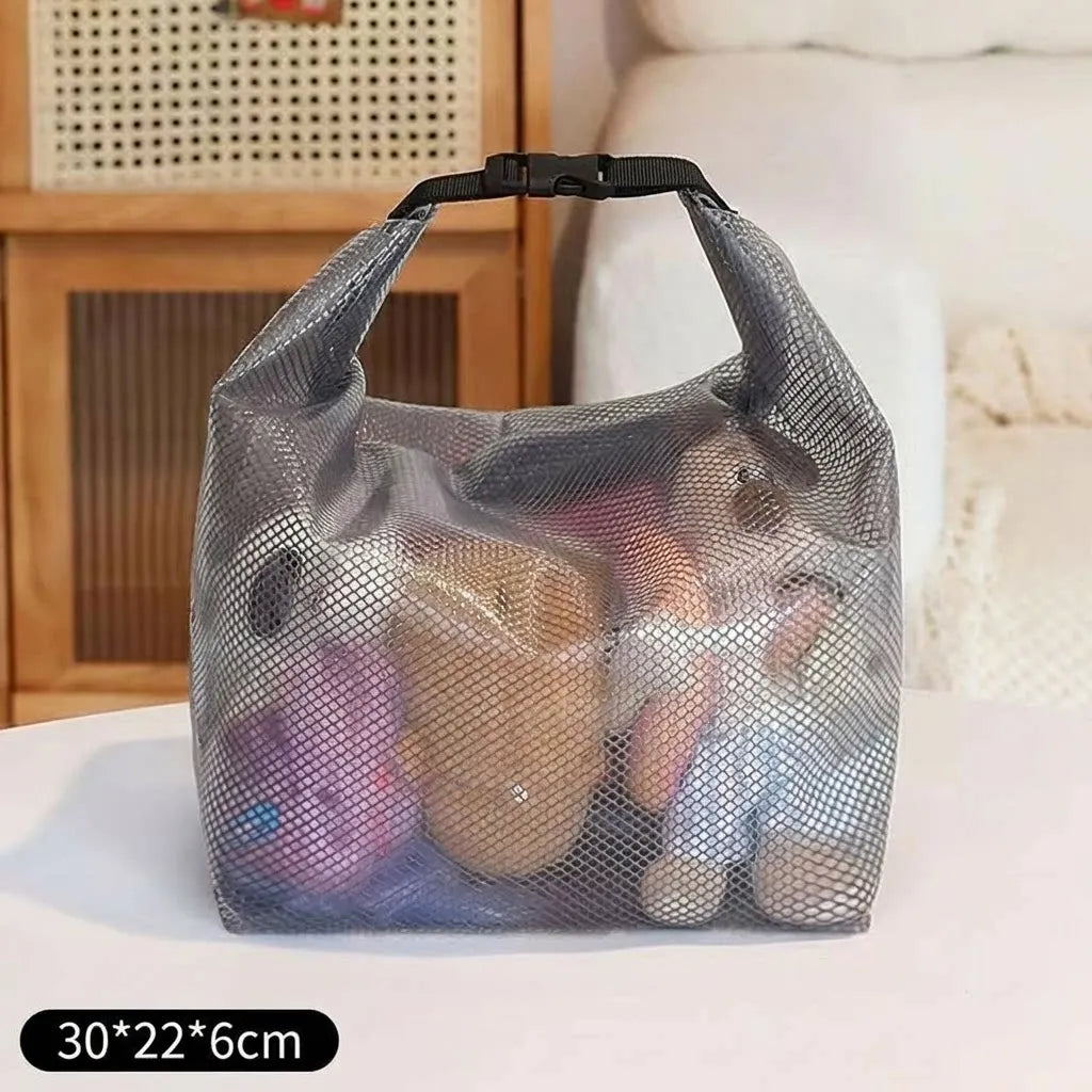 Tote Transparent Water-proof Cosmetics Bag Fashion Travel Portable Large Capacity Toiletries Pouch Trendy Women Clear Wash Bag