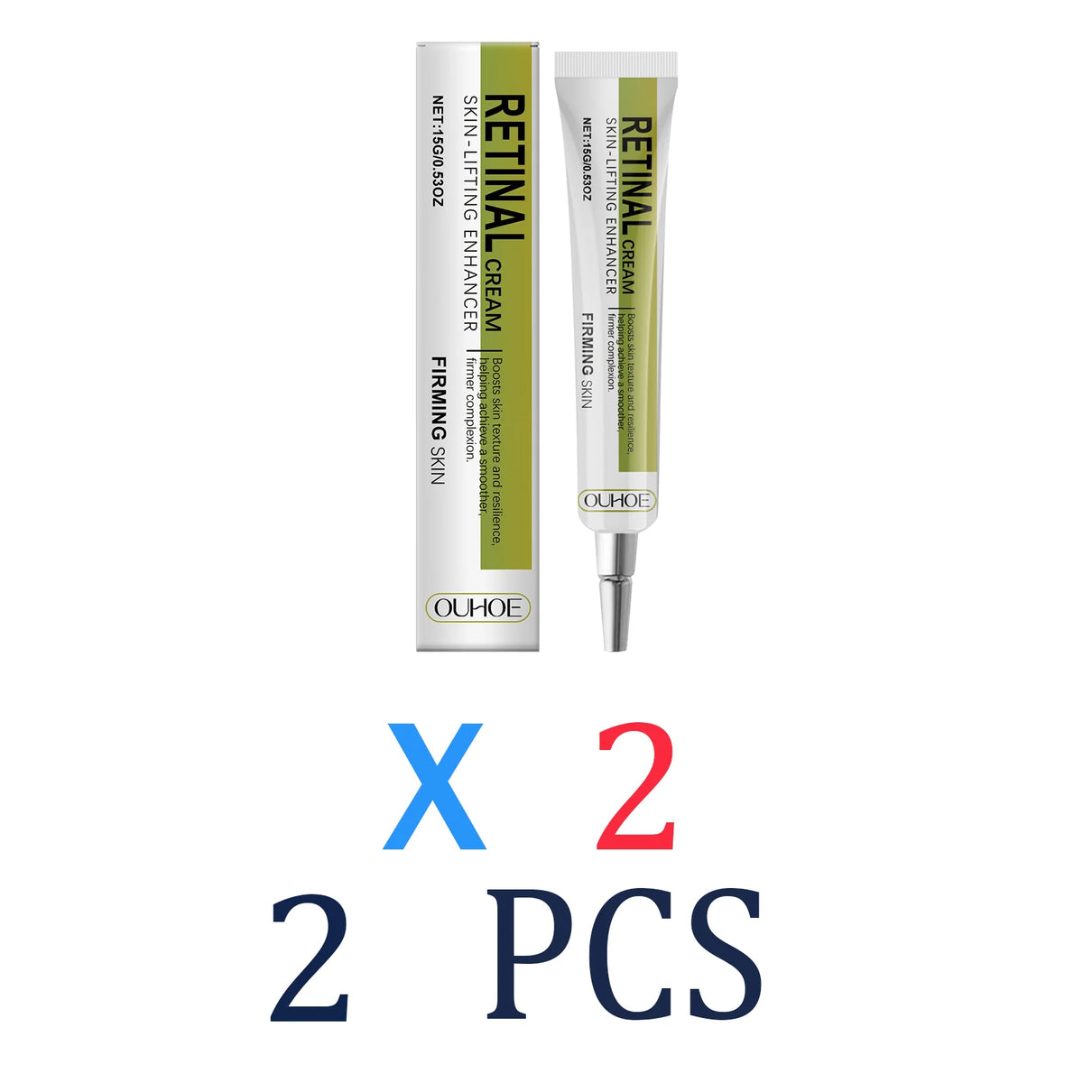 1/2/3/4 Pcs Retinol Face Cream Moisturizing Hydrating Skin Care Gentle Formula for Sensitive Skin Portable Travel Size 15g