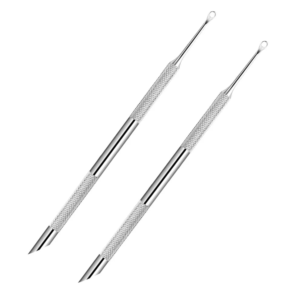 2pcs Multifunctional Nail Tool Set | Professional Dead Skin Trimmer Nail File Double-Ended Dead Skin And Cuticle Remover