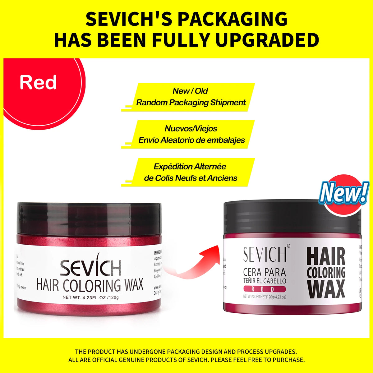 Sevich Hair Color Wax Temporary Hair Colour Cream Long Lasting Hair Dye Cream Unisex One-time Hair Color Gel For Beards Eyebrow