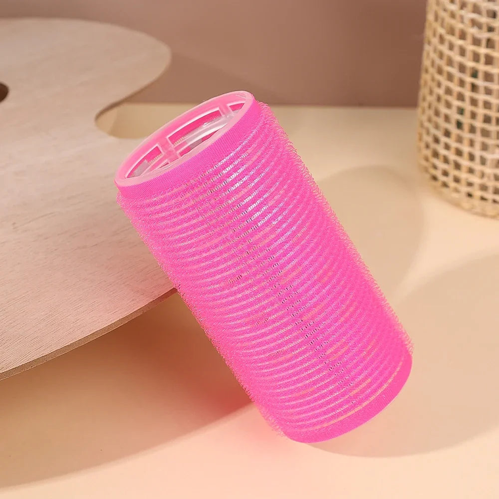 Self-Adhesive Hair Rollers Portable Lazy DIY Magic Styling Tools Home Use Pink Hair Roller Bang Beauty Braiders Hairdressing
