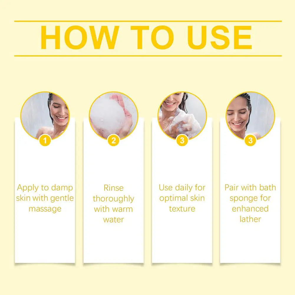 100ML Persimmon Body Wash Moisturizing Skin Cleaning Smooth Soft Body Odor Remover Bath Products Exfoliating Shower Gel Care