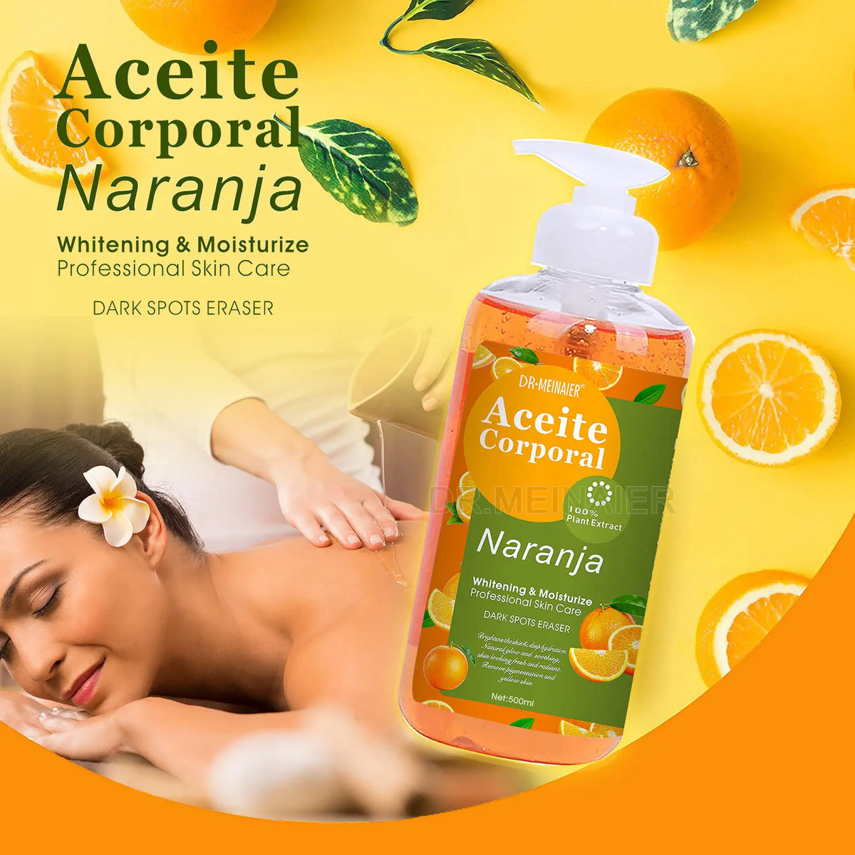 500ML Vitamin C AHA HYALURONIC& NICOTINAMIDE Face Serum Spots Eraser Corrector Whitening Moisturizing Lightening Body Cream 4
