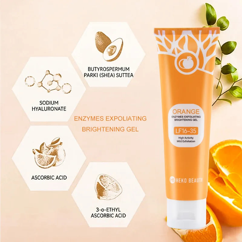 Lf16-35 Orange Exfoliating Gel Gently Cleans Pores Smooth Texture That Reduces Roughness Exfoliates  High Activity Brighten Skin