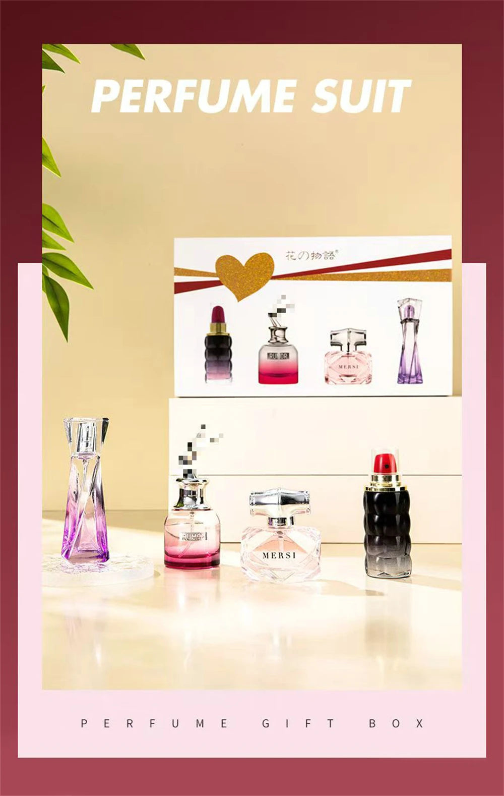 Classic Brand Perfume Women Eau de Parfums Dames 90ml Feminino Perfumes De Mujer Originales Gift Box 4Pcs Set Floral Scent Spray