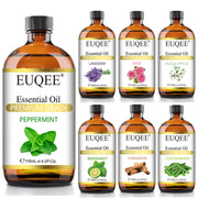 EUQEE 118ml Pure Essential Oil For Skin Peppermint Lavender Eucalyptus Vanilla Bergamot Aromatherapy Essential Oils For Diffuser