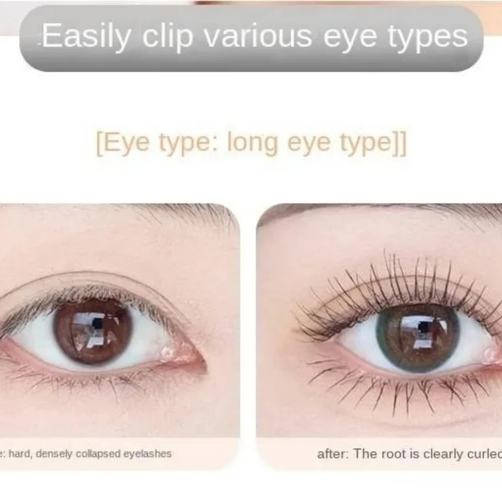 Dual-Type Eyelash Curler with Comb Long-lasting eyelash curler Wide Partial Clip Options Waterproof Natural Curl eye makeup tool