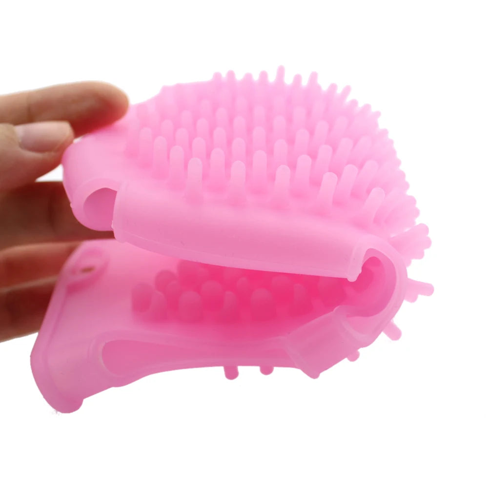Silicone Bathing Gloves Body Brush Massage Tool Exfoliating Shower Skin Care R Om Color Children Bath Glove Gentle Comfortable