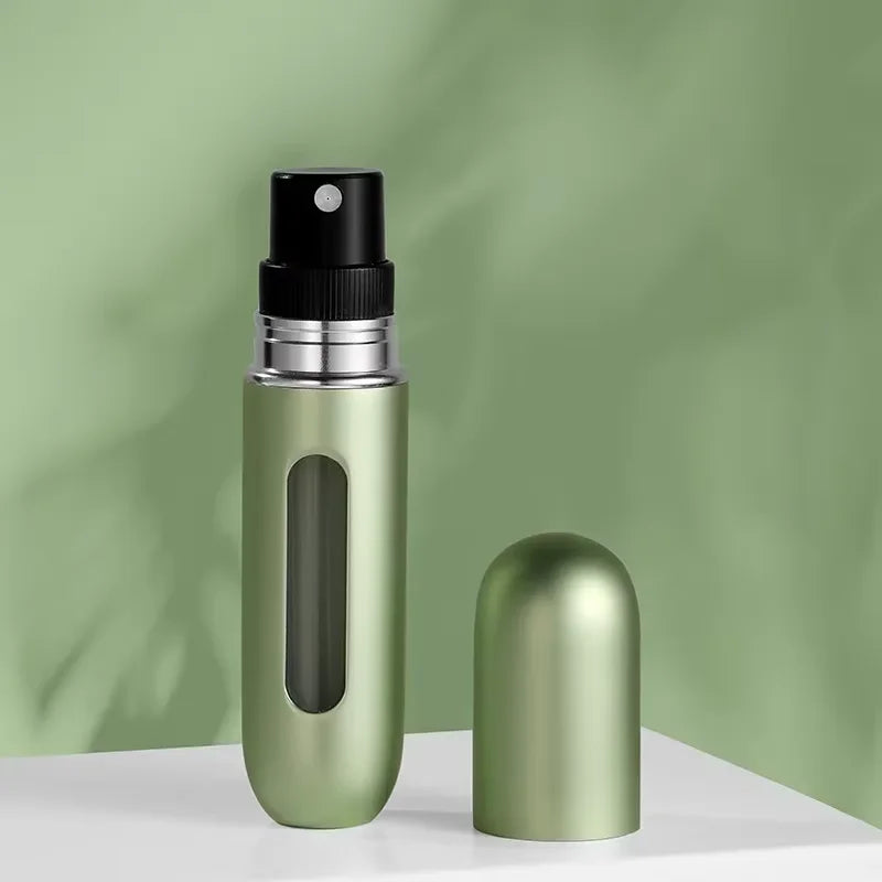 New 5ml Refillable Spray Bottle Mini Flower Pattern Refillable Perfume Bottle with Pendant Empty Cosmetic Containers Cute