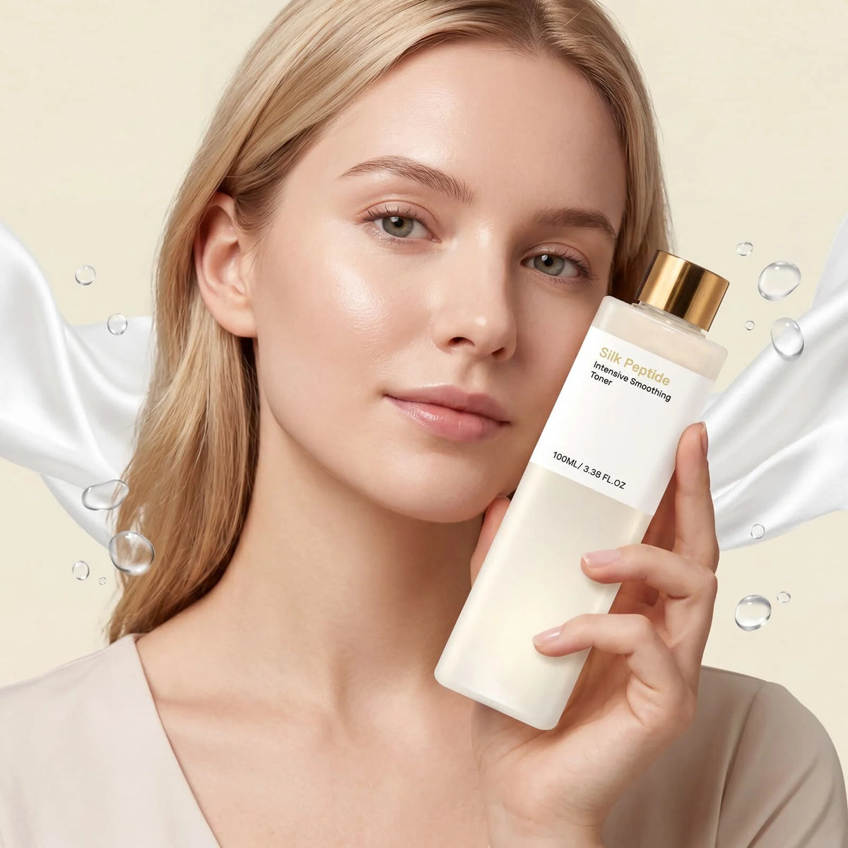 Silk Peptide Facial Toner Soothe Sensitive Skin Smooth Fine Lines Revitalize Skins Barrier Brighten Dull Moisturize Face Toner