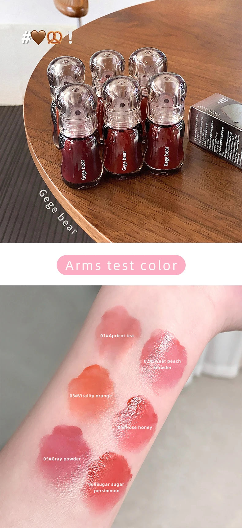Moisturizing Plump Lips Mirror Effect Lip Color Non Greasy Texture Liquid Lip Pigment Not Easy To Stick Lightly Lip Glaze