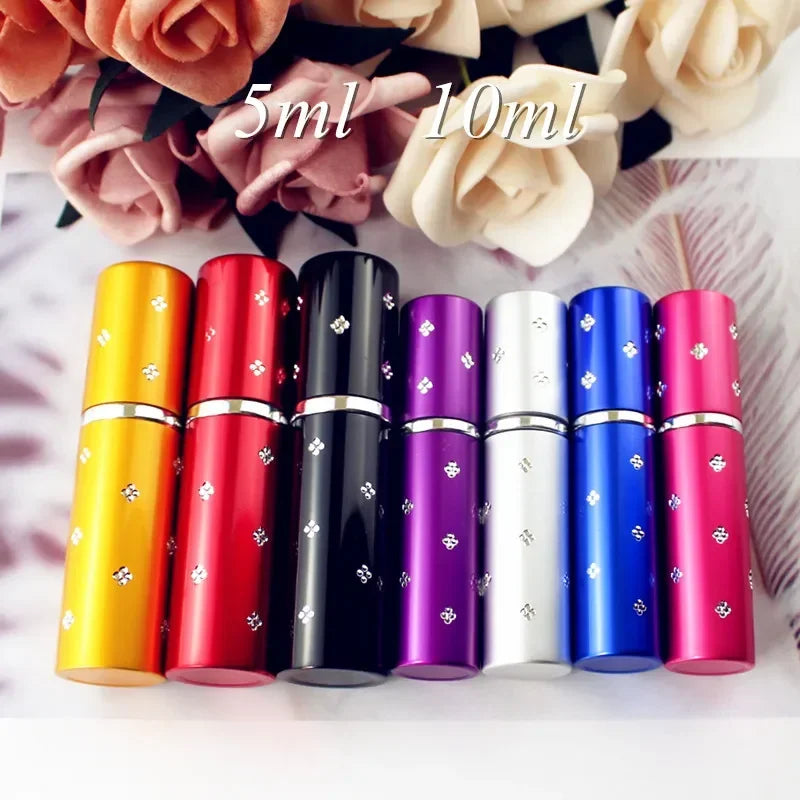 1PC 5ml Small Portable Perfume Bottle 10ml Empty Perfume Atomizer Metal Spray Pump Bottles