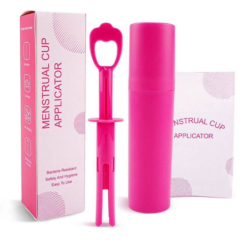 Disc/Cup Applicator Reusable Portable Medical Plastic Grade Booster Personal Hygiene Product Tampon Applicator
