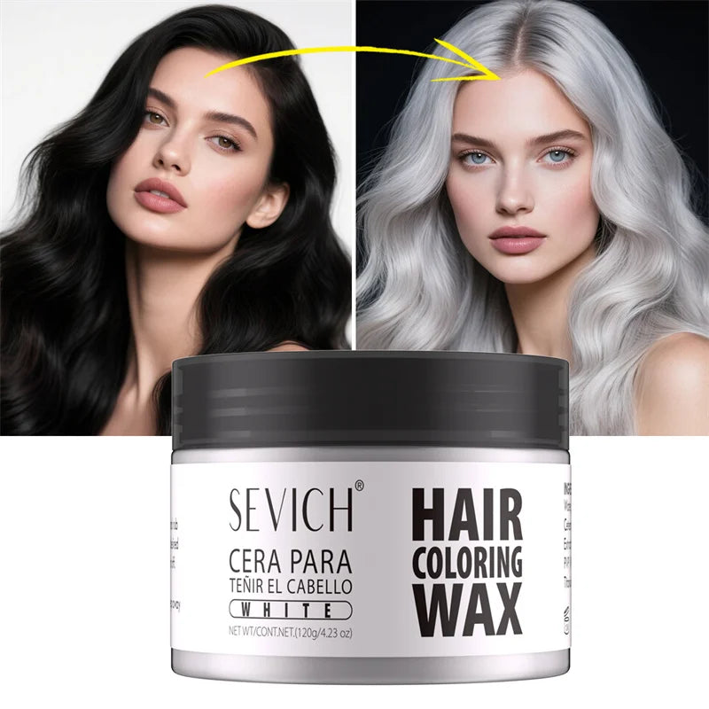 Sevich Hair Color Wax Temporary Hair Colour Cream Long Lasting Hair Dye Cream Unisex One-time Hair Color Gel For Beards Eyebrow