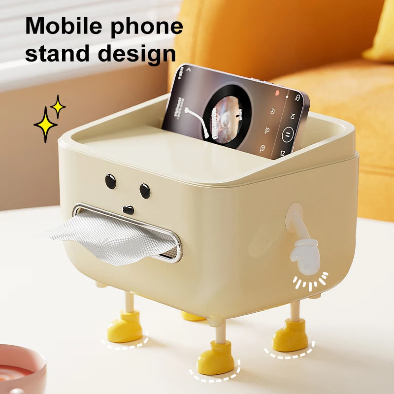1pc Multifunctional Desktop Storage Box, Cosmetic Organisation Shelf Countertop Storage and Display Box (with Sticker)