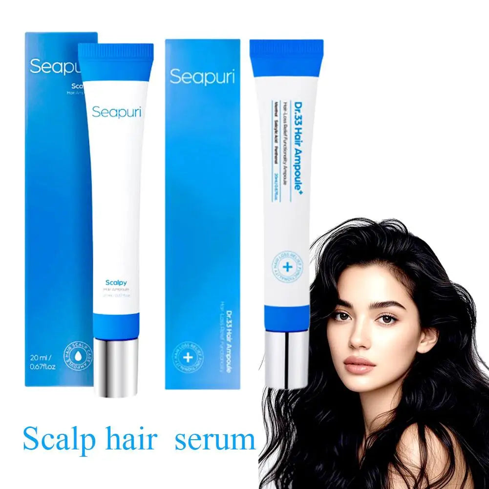 Seapuri Scalphy Hair Essence Rollerball Nourishing Anti-Frizz Hair Serum  Refreshing Strengthening Hair Essence Scalp Treatment