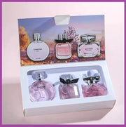 90ML(30mlx3PCS) Eau De Parfum Gift Box Feminino Spray Fresh Light Scent Floral Fruity Chypre Notes LongLasting Women Perfume Set