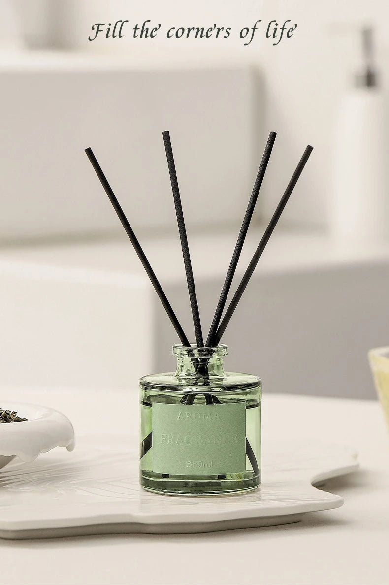 1PC 50ml Reed Diffuser Gift Set Home Fragrance Oil with Reed Sticks Home Air Freshener Essential Oil for Bathroom Accessories