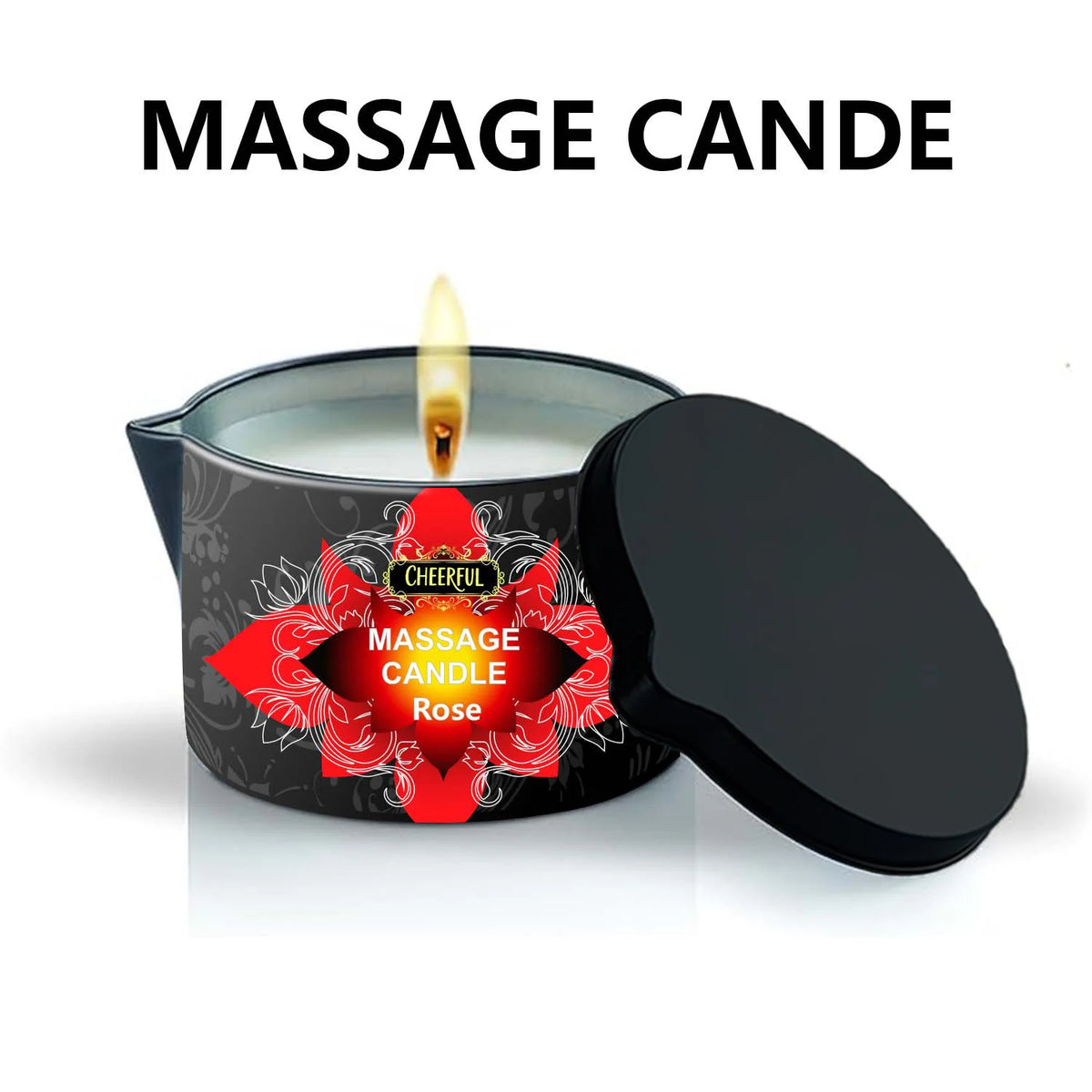 1PC Massage Oil Candles，Luxury Aromatherapy Candles，for Stress Relief and Skin Moisturizing，SM Product Scented Candle Body Oil