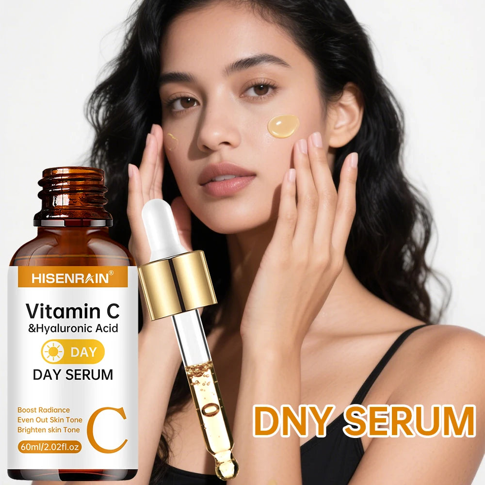 HISENRAIN Vitamin C + Retinol + Hyaluronic Acid Serum Duo | Anti-Aging Brightening & Hydration Combo | For All Skin Type.