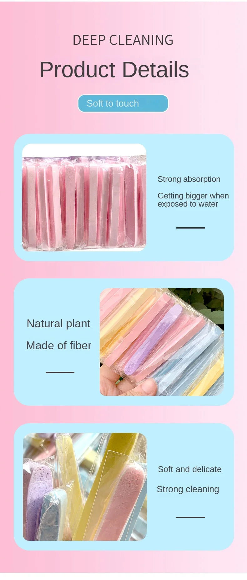 Compressed Face Wash Sponge Kit Ultra-Soft,Reusable & Travel-Friendly,Perfect for Cleansing,Makeup Removal & Mask Application