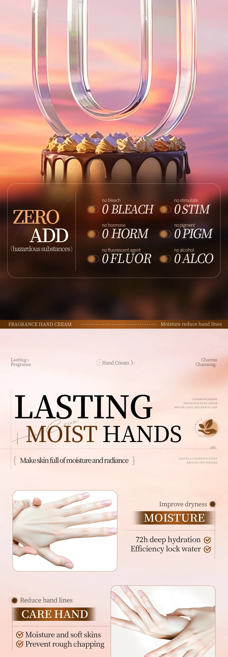 BIOAQUA Chocolate Hand Cream Moisturizing Nourishing Anti-aging Anti Wrinkles Whitening Creams Hands Skin Care Products