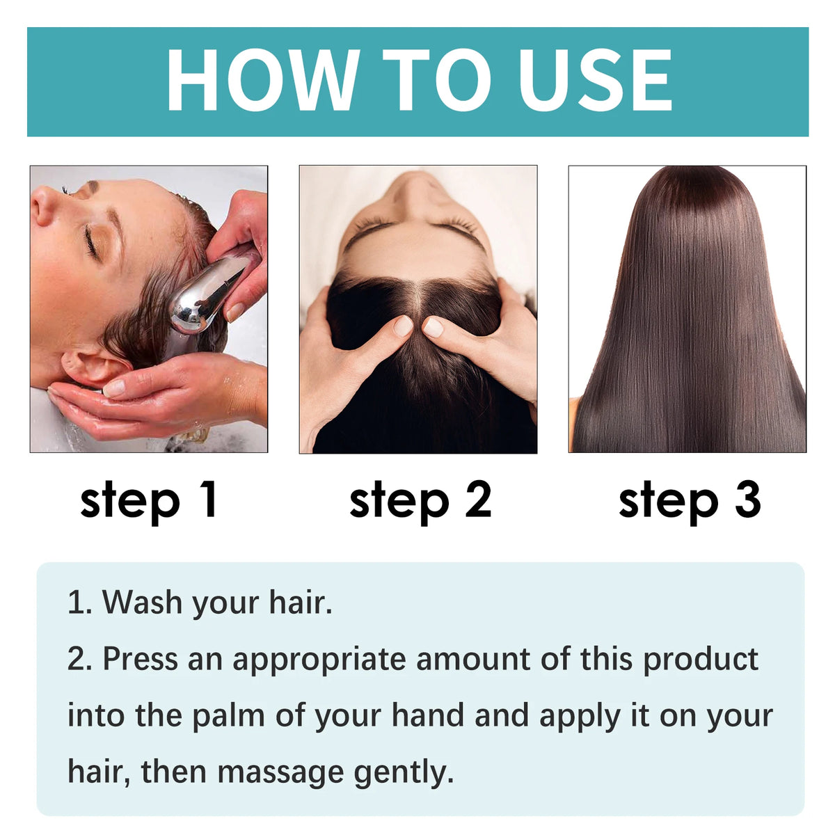 EELHOE Straight Hair Styling Mousse Long Lasting Styling Reduces Hair Frizz Repair Damaged Hair Treatment Cream 60ML