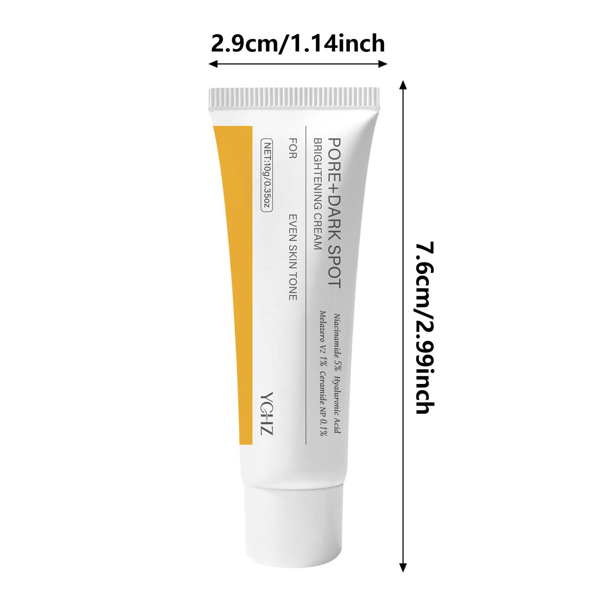 Facial Brightening and Firming Cream, Pore and Dark Spot Brightening Cream |   Contains Niacinamide, Pore Minimizing Agent, Non-Irritating Moisturizer for Sensitive Skin, Contains Plant-Derived Squalene.