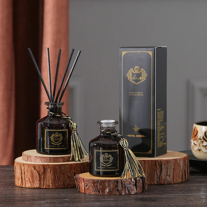 50ml Reed Diffuser Sets Good Smell Perfume, Bedroom Air Freshener, Long-Lasting Fragrance, European-Style Perfume Lavender Rose