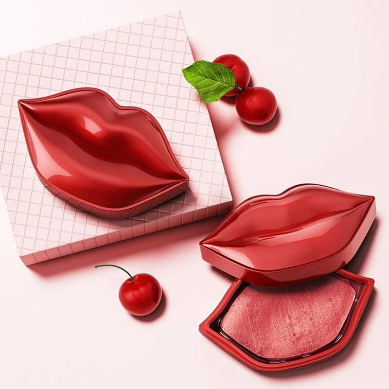 BIOAQUA Cherry Gollagen Hydrating Lip Mask Moisturizing Nourishing Anti-Drying Lightening 20pcs
