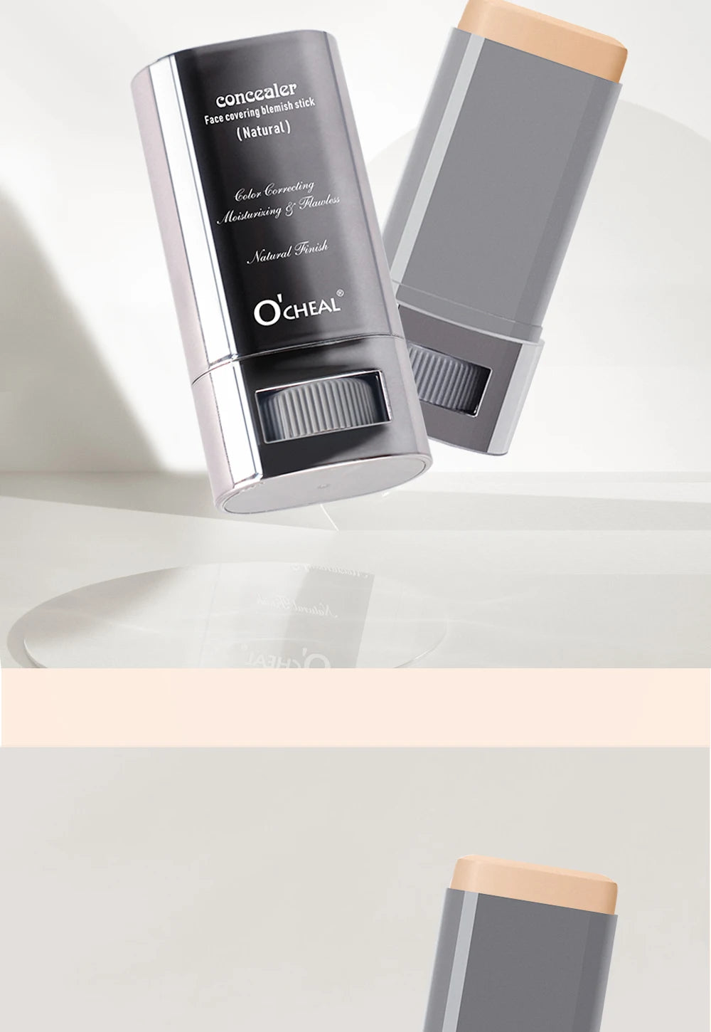 Ocheal Face Foundation Contour Stick Long-wear Lightweight Brighten Stick  Face Concealer Blemish Contouring Beauty Makeup
