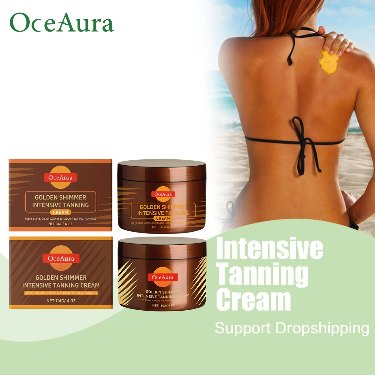 Shine Brown Tanning Accelerator Cream For Body Intensive Tanning Gel Nourish Dry Skin Deepen Lotion Sunless Facial Self Tanner