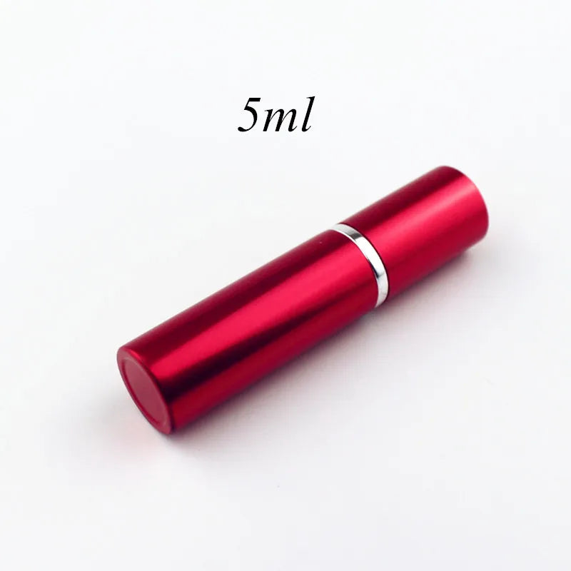 1PC 5ml 10ml Portable Mini Perfume Glass Bottle Travel Aluminum Spray Atomizer Empty Metal Parfume Atomiser Sprayer