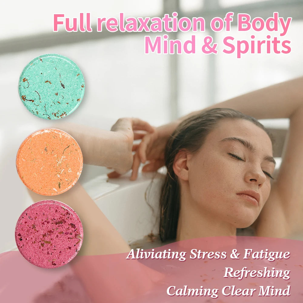Shower Steamers- 6 Pack Shower Steamer with Lavender Scent, Self-Care Presents for Women Who Have Everything