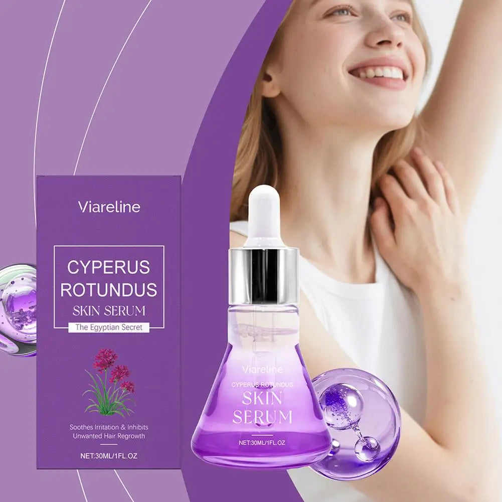 Cyperus Rotundus Skin Serum, Cyprus Rotundus Oil for Hair Reducing,Natural Gentle Shaving Oil for Women Moisturising Soothing