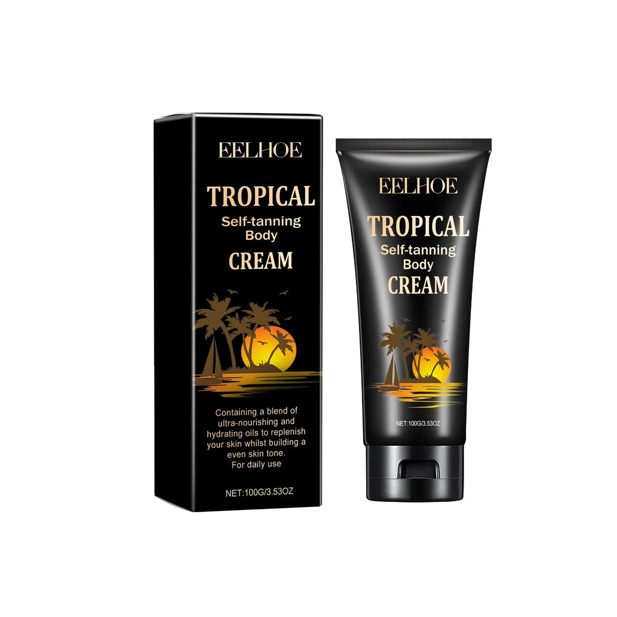 Body Self-Tanning Cream Self Tanner Quick Tanning Accelerator Body Natural Bronzer Dark Wheat Color Moisturizing Fake Tan Cream