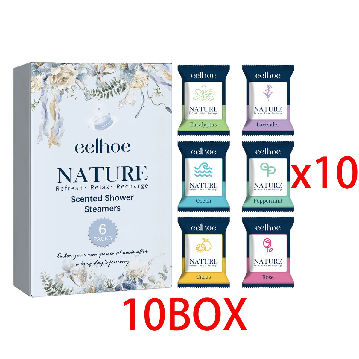 6pcs Aromatherapy Shower Steamers Long-Lasting Fragrance Nighttime Shower Tablets Bath Tablets For Bath Tablet Spa Relaxation