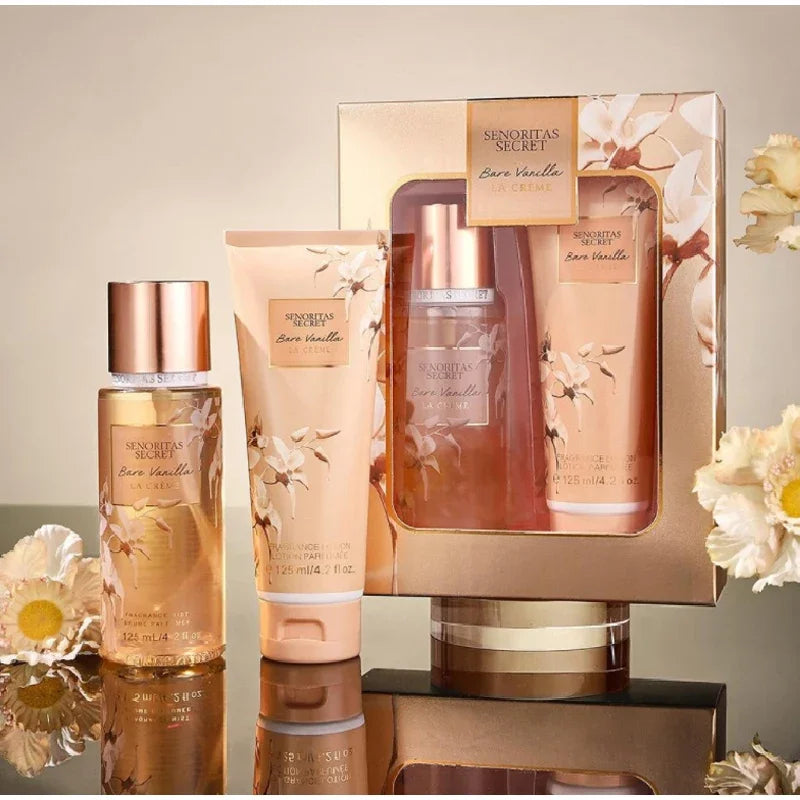 Perfume And Body Lotion Set,Luxury Floral Fruity Women Cream Vanilla Fragrance,Moisturizing Exfoliating,Fresh Sweet Body Spray