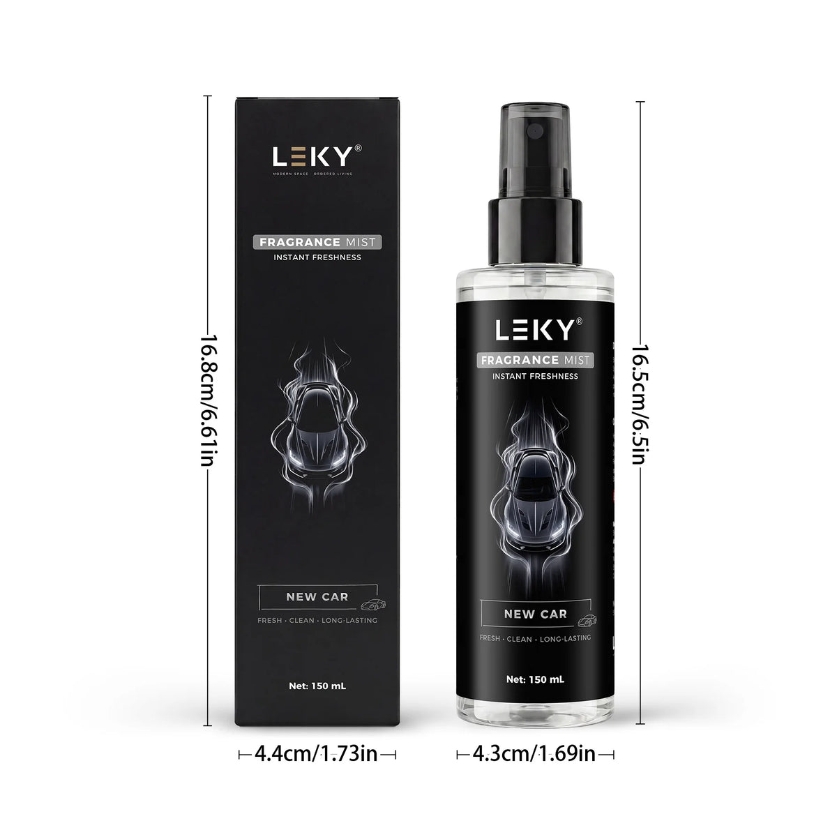 LEKY 150ML Multi-Scents Fragrance Spray Portable Air Freshener for Car And Home Long-Lasting Romantic Scent Atmosphere