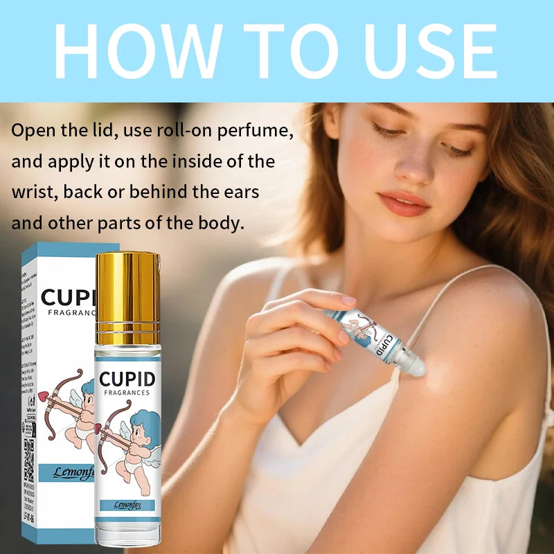 Cupid Fragrances By Lemonfay, Pheromone Roll-On Perfume Oil, Unisex Long Lasting Scent, 15ml Portable Attraction Gift