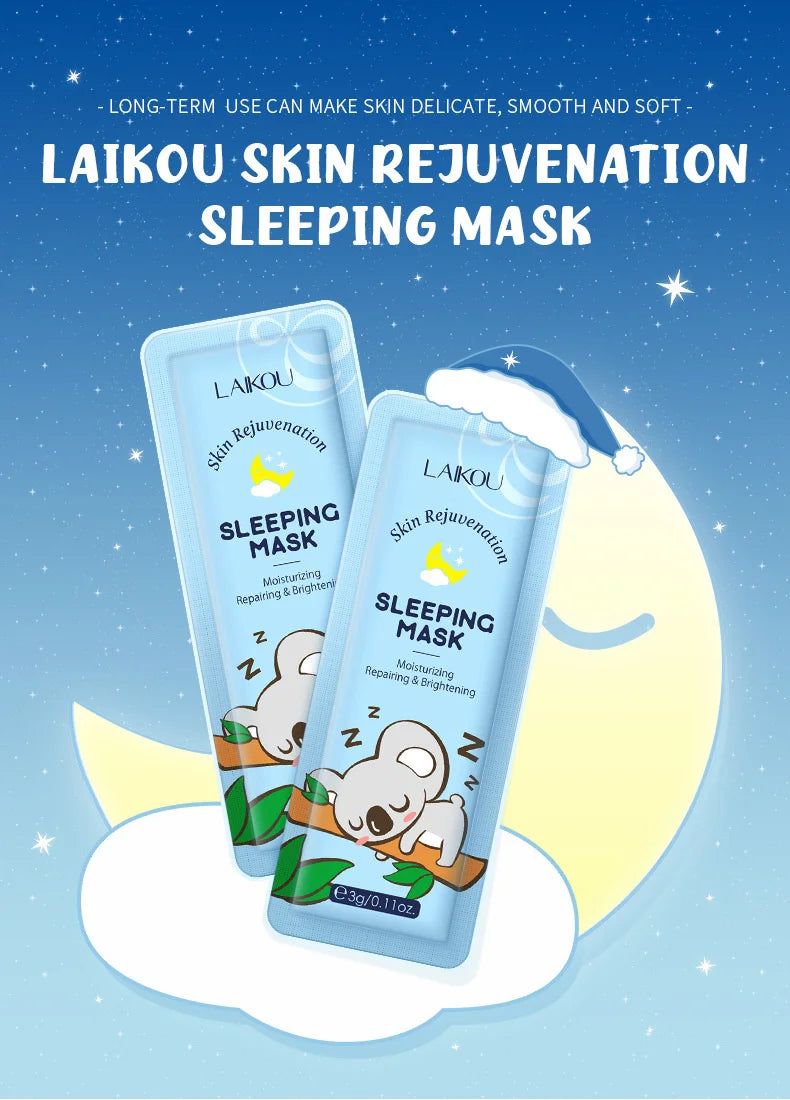 LAIKOU 7pcs Moisturizing Facial Mask Anti Wrinkle Firming Hydrating Sleeping Face Masks Face Mask Beauty Korean Skin Care
