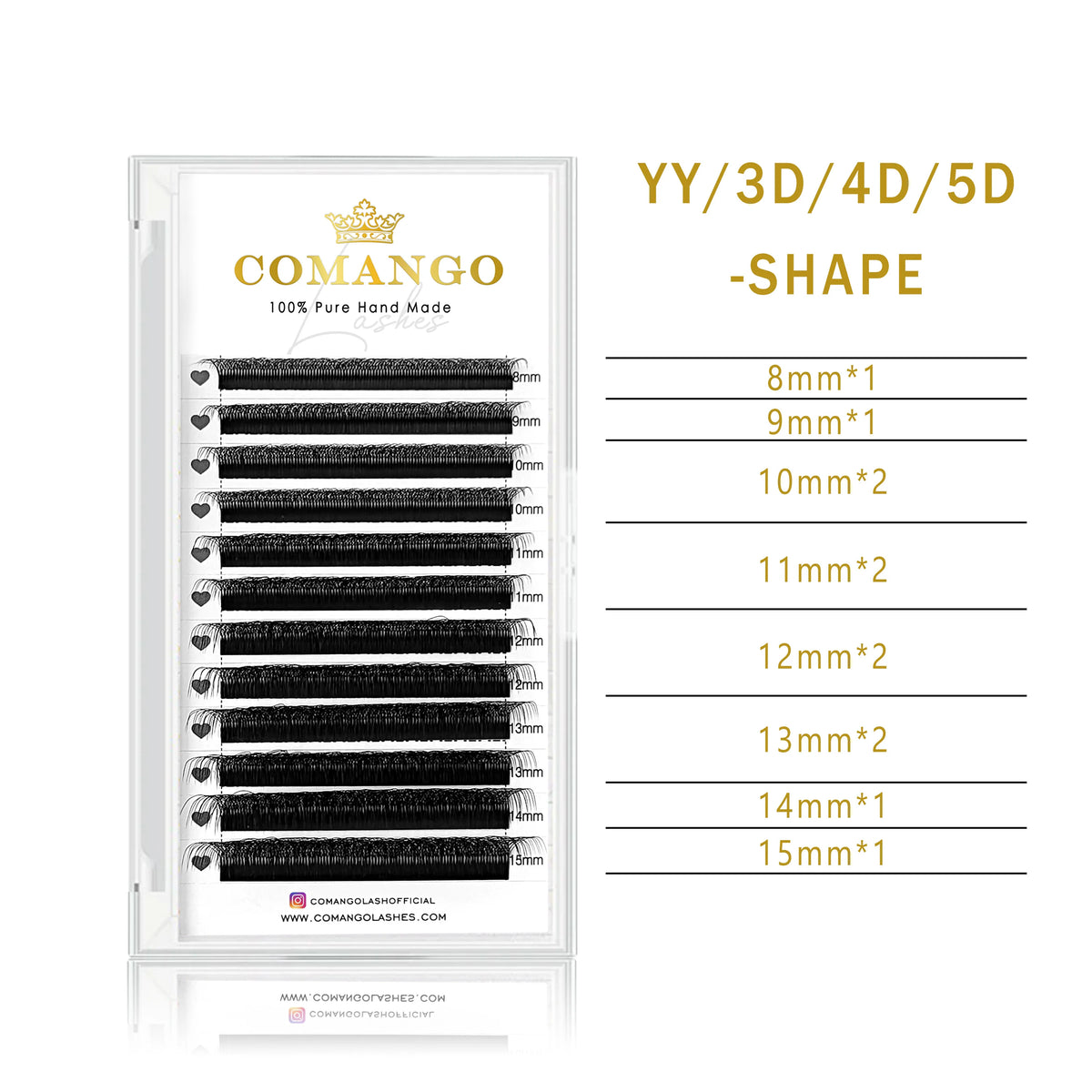 CoMango W Eyelash Extension Automatic Flowering 2d/3d/4d/5d/6d/8d W Fake Lashes 0.07 CD Premade Volume Fans Individual Eyelashes